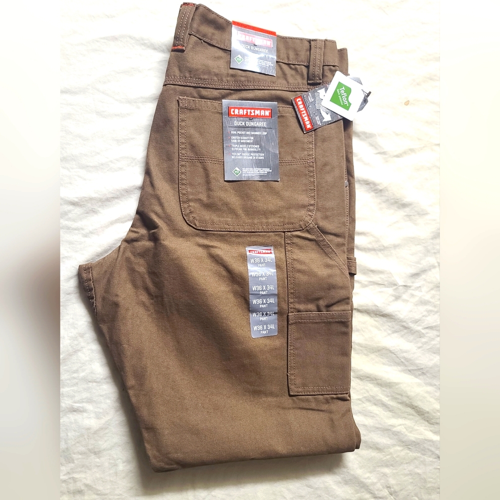 Craft Brown Cargo Pants Rugged Workwear